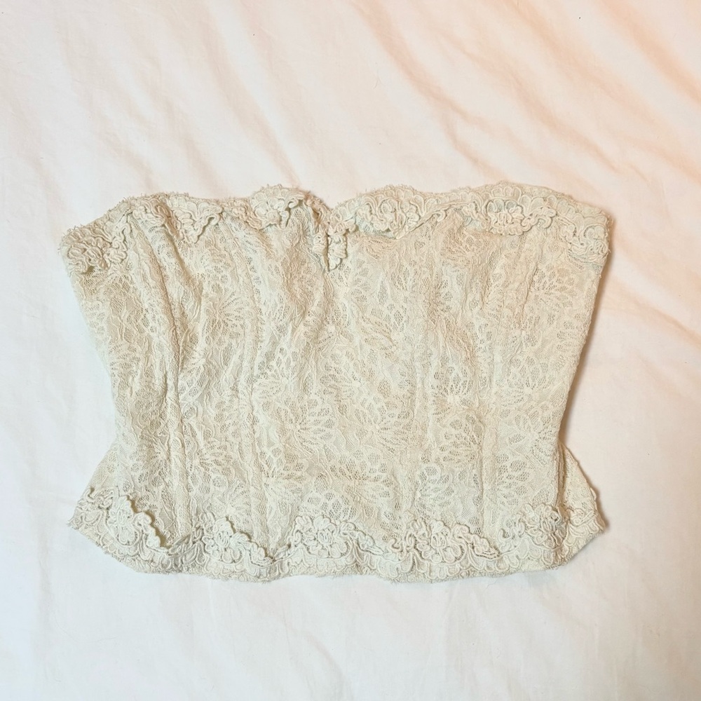 LoveShackFancy Arno Bustier in Antique White - Picture 5 of 8